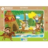 Blue Focus Red Indian (Kızılderili) - Puzzle 72 Parça