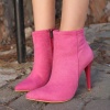Blan Fuşya Süet Topuklu Bot - Lisinya