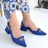 Rewat Mavi Cilt Topuklu Ayakkabı - Lisinya