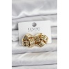 Pirinç Sarmal Gold Renk Kadın Küpe - Lisinya