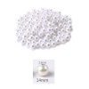 250 gram 14mm Beyaz Renk Plastik İnci Boncuk Çanta ve Takı Yapım Boncuğu (~135 adet)