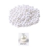 1.000 gram (1 kg.) 16mm Beyaz Renk Plastik İnci Boncuk Çanta ve Takı Yapım Boncuğu (~340 adet)