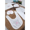 Sema Baby 5 Parça Hastane Çıkışı Zıbın Seti 0-3 Ay - Pink Butterfly