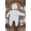 Sema Baby Pamuklu Bebek Tulum Seti 0-3 Ay - Love