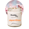 Doğal Özel Seri Kokulu Dekoratif Kavanoz Mum 210 cc - Japon Kirazı Esansı - RYL
