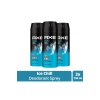 3 Adet Axe Ice Chill Erkek Deodorant Sprey 150 ml