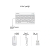 Beyaz Kablosuz Klavye Ve Mouse Seti ( Lisinya )