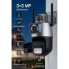 3 Mp + 3 Mp Çift Lens Wi-fi Tf Kart Girişli Güvenlik Kamerası ( Lisinya )