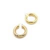 Metal Halka Küpe- Küçük - Altın