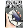 Güneş Enerjili Bahçe Aydınlatma Lambası Solar 100 Led Lamba ( Lisinya )