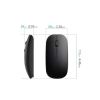 Siyah Wireless Kablosuz Sessiz Mouse Bluetooth Bağlantılı ( Lisinya )