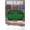 Tv Uyumlu Mini Klavye Q Klavye Işıklı Tüm Cihazlara Uyumlu ( Lisinya )