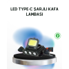 Şarjlı Led Kafa Lambası 800 Lumen Cob Xpe Ayarlanabilir Başlıklı ( Lisinya )