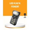 Kamp Ve Outdoor İçin Led Far 10 Saat Pil Sensörlü Manyetik ( Lisinya )