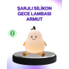 Şarjlı Armut Masa Lambası Renk Değiştiren Led Gece Işığı ( Lisinya )