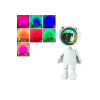 180 Derece Dönebilen Astronot Masa Ve Gece Lambası Projektör ( Lisinya )
