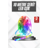 Rgb Şerit Led 10 Metre Led Işık Kumanda İle Kontrol Rgb ( Lisinya )