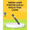 Uzun Mesafe Görünürlüklü Yeşil Lazer Pointer Şarjlı ( Lisinya )