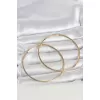 316L Çelik Gold Renk 70 mm Kadın Halka Küpe