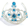 Mavi Taşlı Elsa Çocuk Tacı Prenses Tacı Kraliçe Tacı 16x14 Cm -