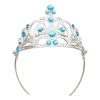 Mavi Taşlı Elsa Çocuk Tacı Prenses Tacı Kraliçe Tacı 16x14 Cm -