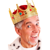 Altın Renk Yetişkin Çocuk Uyumlu Kral Tacı 60 Cm -