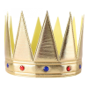 Altın Renk Eva Yumuşak Kral Kraliyet Tacı Yetişkin Çocuk Uyumlu 55 Cm -