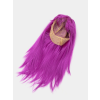 Fuşya Renk Düz Kesim Uzun Parti Peruğu Takma Saç -