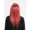 Kızıl Renk Düz Kesim Uzun Parti Peruğu Takma Saç -