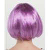 Rose Pembe Renk Düz Kesim Küt Parti Peruğu Kısa Takma Saç -