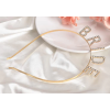 Altın Gold Renk Bekarlığa Veda Kristal Taş Bride Tacı İthal 16x10 Cm -