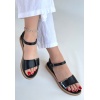 Andana Siyah Cilt Sandalet -