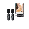Yüksek Kalite Profesyonel 3 In 1 Kablosuz Taşınabilir Yaka Mikrofonu Youtube Facebook Tiktok -