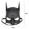 Siyah Renk Çocuk Boy Arkadan Lastikli Batman Maskesi A Kalite 20x14 Cm -