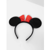 Kırmızı Fiyonklu Minnie Mouse Taç Fare Tacı Kafa Bandı -