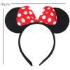 Kırmızı Fiyonklu Minnie Mouse Taç Fare Tacı Kafa Bandı -