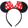 Kırmızı Fiyonklu Minnie Mouse Taç Fare Tacı Kafa Bandı -