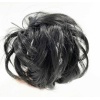 Siyah Renk Düz Model Hazır Telli Saç Şeklinde Peruk Postiş Toka -