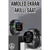 Akıllı Saat Bluetooth Bağlantılı Amoled Ekran Uyku ve Sağlık Takibi -