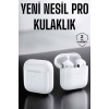 Yeni Nesil Pro Bluetooth Kulaklık Uzun Pil Ömrü Beyaz -