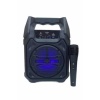Bluetooth Hoparlör Led Işıklı Taşınabilir Kablosuz Speaker Uzun Pil Ömrü -
