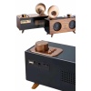Bluetooth Nostalji Speaker Radyo Gramofon Ahşap Renk Vintage -