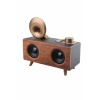 Bluetooth Nostalji Speaker Radyo Gramofon Ahşap Renk Vintage -