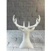 Beyaz Geyik Biblo 23 cm Dekoratif Modern Tasarım -