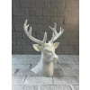 Beyaz Geyik Biblo 23 cm Dekoratif Modern Tasarım -