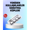 Yeniden Kullanılabilir 304 Çelik Metal Buz Küpleri 4lü Set -