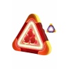 Işıklı İkaz Lambası Reflektör Şarjlı Işıklı Üçgen LED Acil Durum Feneri -