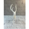 Beyaz Dekoratif Geyik Figürü Şık Ev Aksesuarı -