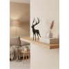 Geyik Figürü Gri Modern Salon ve Raf Dekoru -