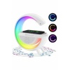 Bluetooth Hoparlör G Şekli Atmosfer Akıllı Rgb Lamba Wireless Kablosuz Şarj -